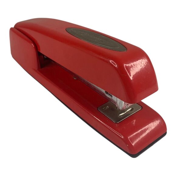 Swingline Red Stapler Model # 747XX Acco Vintage Office Space Milton - Picture 1 of 3